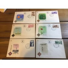 ICOLLECTZONE israel 1954 Airmail FDC First Day Cover Set (F300)