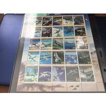ICOLLECTZONE US Marshall Islands 708 airplane sheet CV $16 (F500)