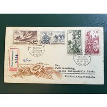 ICOLLECTZONE Czechoslovakia 766-769 FDC Registered Cover to Australia (E600)