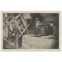 CARISBROOKE CASTLE Great Well Donkey Wheel early 20th C. RPPC