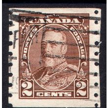 Canada Sg353 2c brown imperf x perf 8 fine used (CB)