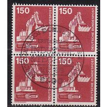 GERMANY BUND [1978] MiNr 0992 4er ( O/used ) [01] Industrie