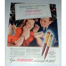 1945 Eversharp Pen Presentation Set Ad - Winning Answer