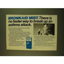 1979 Bronkaid Mist Ad - Break Up Asthma Attack