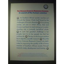 1989 The Human Sciences Research Council Ad