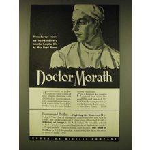 1936 Houghton Mifflin Company Ad - Doctor Morath