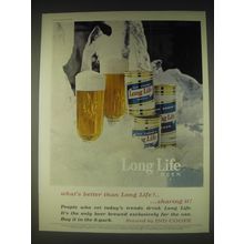 1962 Ind Coope's Long Life Beer Ad - What's better than Long Life? ..Sharing it