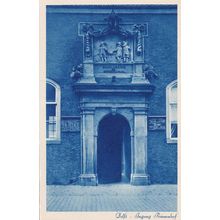 Delft Ingang Prinsenhof Eingang Portal Dutch Mint Postcard