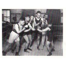 Underground Boxing Class Boxer 1920s Training Award Winning Real Photo Postcard