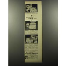 1956 Parker Brothers Games Ad - Rio, Monopoly, Scoop! - Games for holiday fun