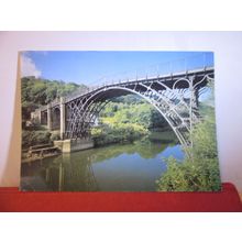 THE IRON BRIDGE, IRONBRIDGE, SHROPSHIRE used postcard. by Judges 1996 pm =