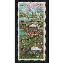 Brazil Birds Flamingos Malto Grosso Flood Plain 3v 1984 MNH SG#2083-2085