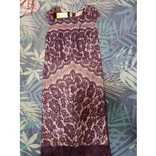 womens dress meimei JD684 size 12 BNWT purple lace overlay party wedding