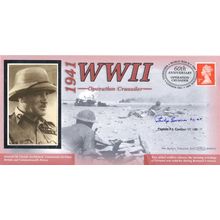 Operation Crusader Captain Gardner WW2 Benham Hand Signed FDC