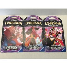 NEW Three Disney Lorcana Rise of the Floodborn Trading Card Game Packs - 36 Card