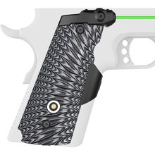 DARKFANG Compact/Full Size 1911 Laser Grip with Ambi Safety Cut, G10 1911 Laser