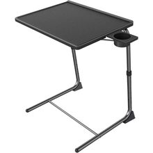 Adjustable TV Tray Table - TV Dinner Tray on Bed & Sofa, Comfortable Folding Tab