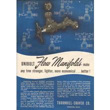 thornhill-craver company 1950 unibolt flow manifolds tree vintage ad