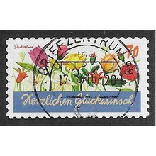GER 2016 €0.70 (S/A) 'GREETINGS - HERZLICHEN GLUCKWUNSCH' FINE USED (EBID57-351)