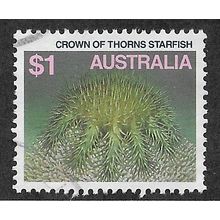 AUS 1979 $1.00 'CROWN OF THORNS STARFISH' FINE USED (EBID68-042)