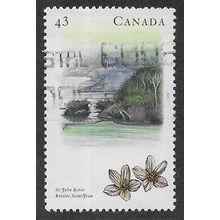 CAN 1993 43c 'RIVERS- ST JOHN RIVER' (3RD SERIES) FINE USED (EBID71-280)