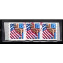 Used 2915A 32c U.S. Flag Over Porch Very Fine PNC 11111/3 10x10 PA3529