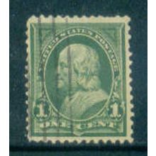 Used 279 1c Benjamin Franklin Fine M04258