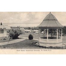 Bandstand Te Ahora Sanatorium Grounds New Zealand Rare Vintage Postcard