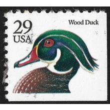 USA 1991 29c Wood Duck #2483 USED @A245