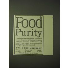 1900 Swift and Company Ad - Food Purity