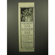 1908 Cliquot Club Ginger Ale Soda Ad!