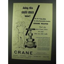 1950 Crane No. 14 1/2 P Valve Ad - Costs More Now