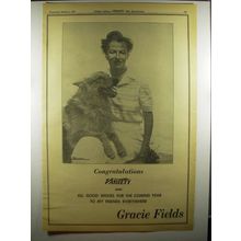 1956 Gracie Fields Ad - Variety 50th Anniversary