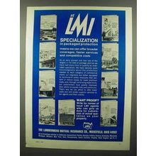 1974 Lumbermen's Mutual Insurance Ad - Specialization