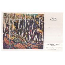 IN THE NORTHLAND painted by Tom Thomson . unused vintage postcard Canada