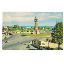 THE CLOCK TOWER, SKEGNESS, LINCOLNSHIRE .. used postcard by Bamforth.. 1967 pm =