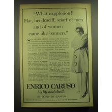 1945 Simon and Schuster Book Advertisement - Enrico Caruso his life and death