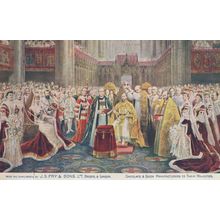 J Frys Chocolate King Of England Antique Advertising Postcard