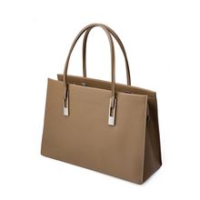 Genuine Leather Women's Handbag Grey