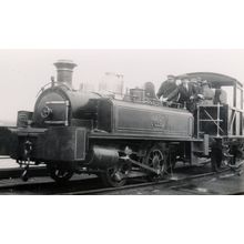 Beckton Works London Train No 2 & Driver Real Photo Old Postcard