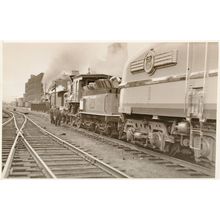 58 Union Pacific 4-4-0 Old 1939 Movie Train Locomotive RPC Postcard