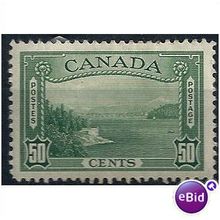 Canada 1938 SG366 50c Green Mounted Mint