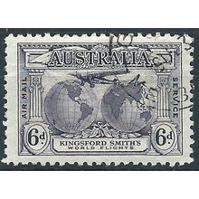 Australia 1931 SG123 6d Violet "AIR MAIL SERVICE" Fine Used .. ..