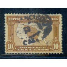 Used 327 10c Map of Louisiana Purchase Fine C2744