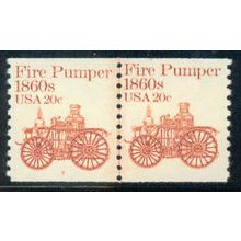 1908 20c Fire Pumper Very Fine MNH Dry Gum CNP Left 7 A02174