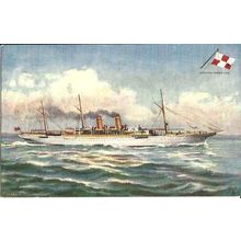 Canadian Pacific SS EMPRESS OF INDIA Tuck Oilette Postcard (9121)