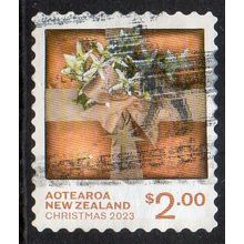 New Zealand 2023 Christmas - Star of Bethlehem and Clematis $2 s/a Used