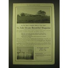 1918 The House Beautiful Magazine Ad - Do you want a Summer home of your own?