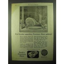 1921 Swift's Premium Ham Ad - For October Appetites