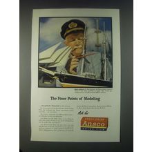 1946 Ansco Color Film Ad - The Finer Points of Modeling